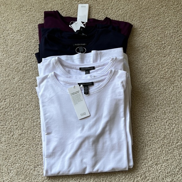 Eileen Fisher women’s crewneck Long Sleeve T-shirts - Picture 2 of 14